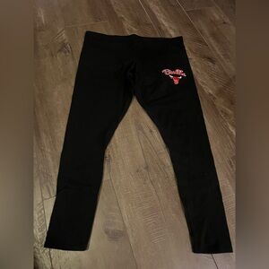 Black Chicago Bulls Leggings